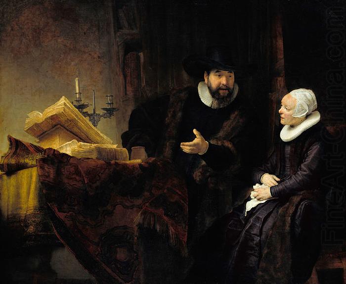 REMBRANDT Harmenszoon van Rijn The Mennonite Preacher Anslo and his Wife china oil painting image